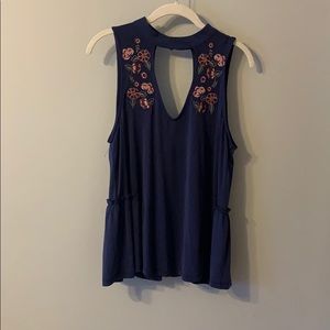 Navy tank top